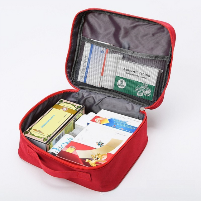 Green Large Capacity Empty First Aid Kit 25 x 14 x 20 CM – product detail