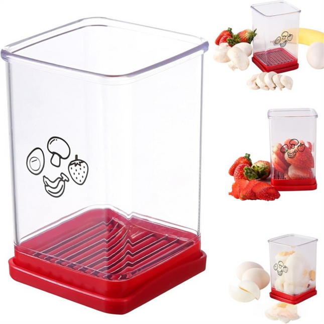 Handheld Fruit & Vegetable Speed Precision Slicer Integrated Safety Push Plate