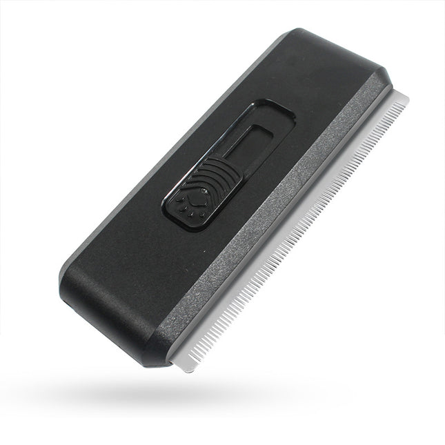 2-in-1 Black Self-Cleaning Pet Grooming Comb