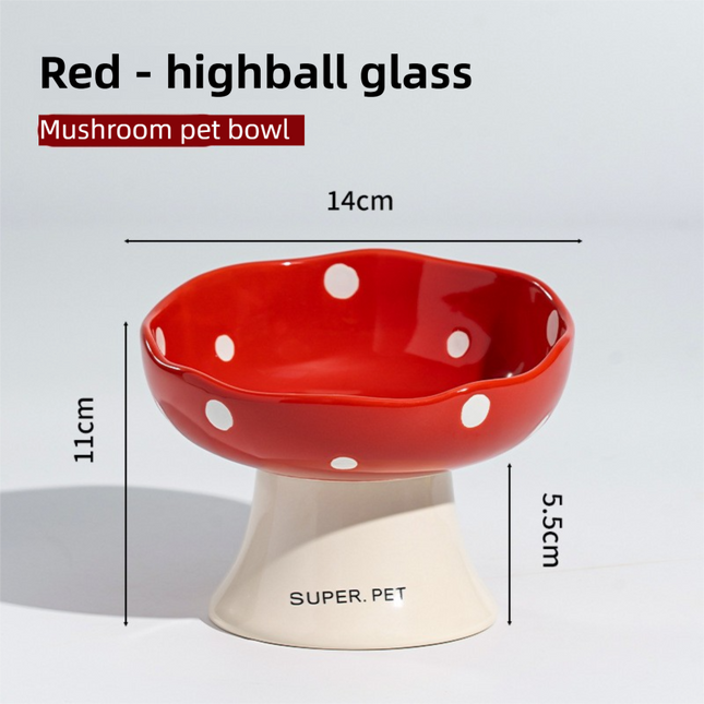 Yellow and Black Elevated 15 Degree Tilted Ceramic Cat Bowl – product detail