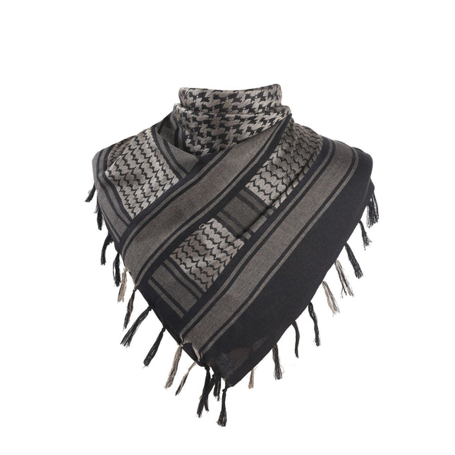 Black and Gold 110x110CM Military Shemagh Cotton Tactical Desert V888-ELOSUNG49160