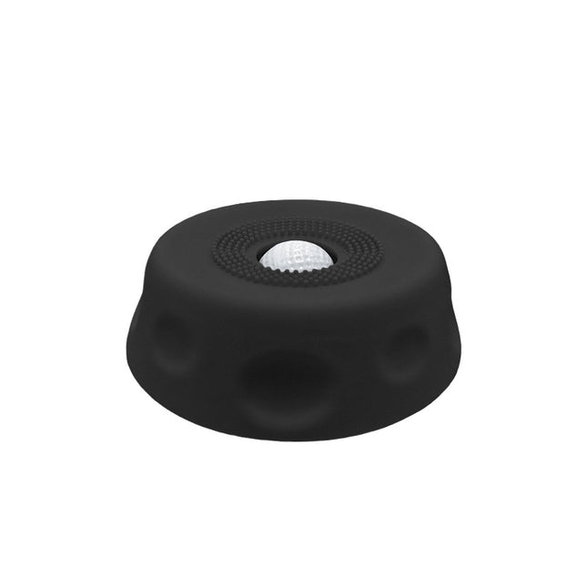 Black Silicone Dog Liquid Lick Bowl with Floating Fun Ball