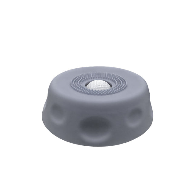 Grey Silicone Dog Liquid Lick Bowl with Floating Fun Ball