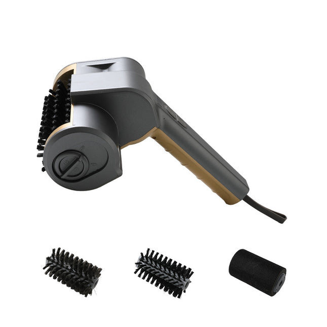 3-in-1 Gold Cordless Electric Grill Cleaner Built-in LED & USB Charging