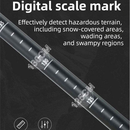 53-110 CM Silver Ultralight Telescopic Aluminum Trekking Pole (4-Section T-Handle) - Professional & Compact Shock-Absorbing Trail Support