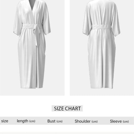 Women's Sexy Leopard Long Sleeve Print Satin Robe - Breathable Luxury Satin Chiffon Housecoat & Long Elegant Morning Gown