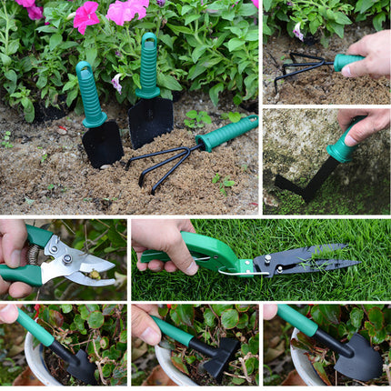 10-Piece Purple Professional Garden Tool Set with Carrying Case - Ergonomic Gardening Kit for Digging, Weeding & Pruning