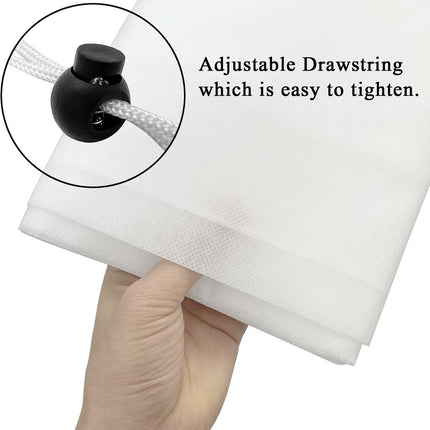Winter Plant Cold Protection Covers with Zipper & Drawstring（2PCS 80x120 CM + 2PCS 120x180 CM） - Thickened Frost Thermal Blankets and UV Resistant Shrub Jackets