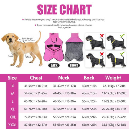 XL Size Dark Blue Winter Waterproof Dog Puffer Vest with Adjustable Neckline / Belt and Leash Access - Reflective Long-Pile Fleece Lined Warm Cloak