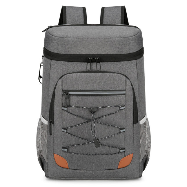 Dark Grey 5.55 Gallons Large Insulated Picnic Backpack with Multi Pockets & Leak-Proof V888-ELOSUNG49297