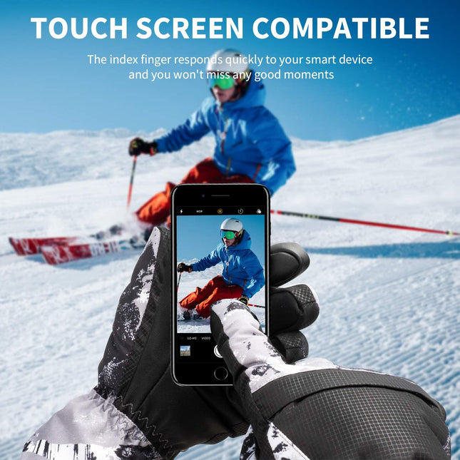 1-Pair Winter Waterproof Touchscreen Ski Gloves – product detail