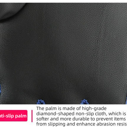 1-Pair Winter Waterproof Touchscreen Ski Gloves - Anti-Slip Thermal Mitts for Men & Women (Blue Graffiti Print)