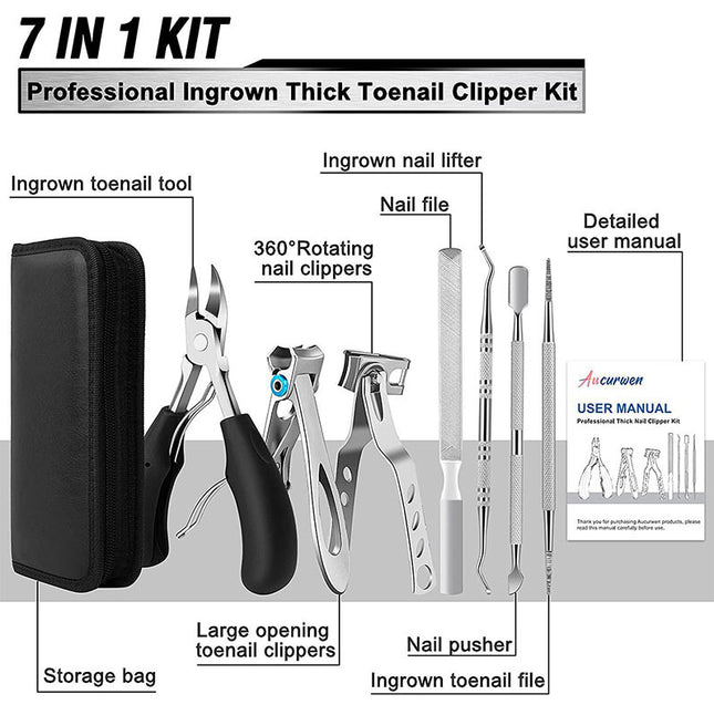 7-Piece Professional Ingrown Toenail Tool Kit – product detail