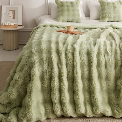Green Luxury Tuscany Fleece Rabbit Fur Bubble V888-ELOSUNG49340
