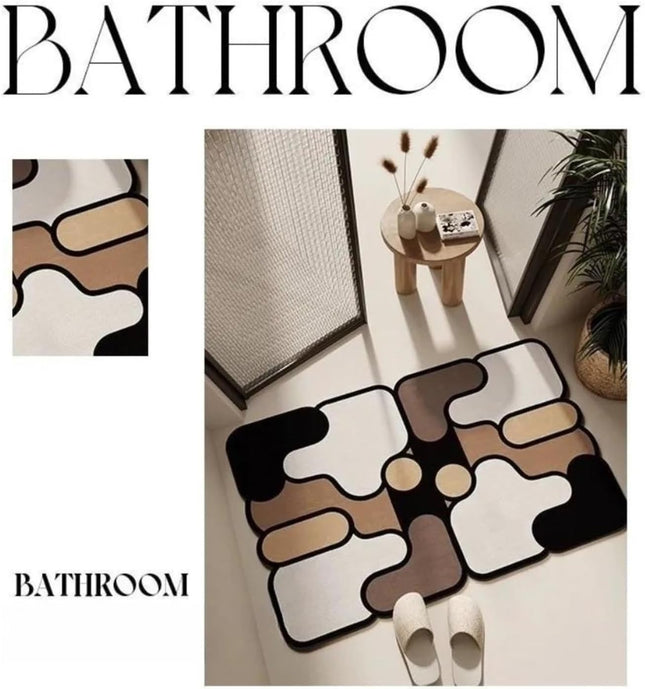 Ultra-Absorbent Instant Dry Diatom Mud Bathroom Mat (40 x 60 CM) – product detail