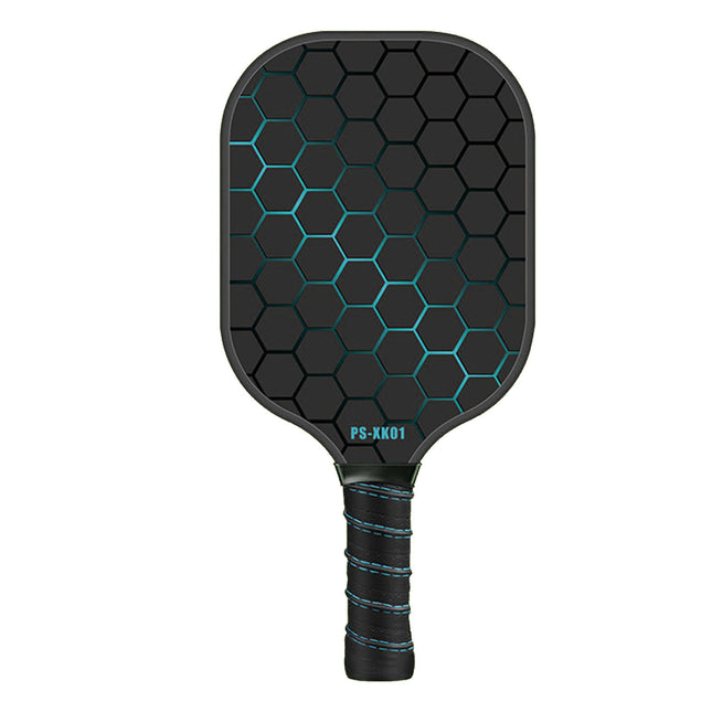Black and Blue Fiberglass Pickleball Paddle