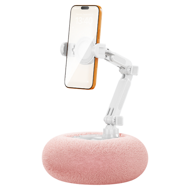 2-in-1 Pink Soft Plush Pillow Base & Phone V888-ELOSUNG49494
