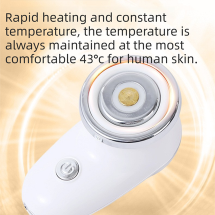 4-in-1 EMS Microcurrent & Constant Hot Compress Facial Toning Device (KL-3032) - Rechargeable Skin Lift & Rejuvenation Massager, Deep Cleaning & Nutrient Import