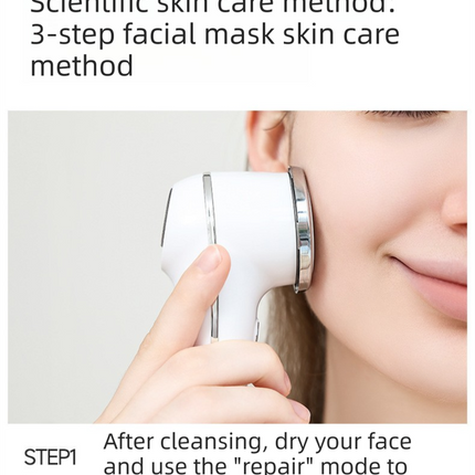4-in-1 EMS Microcurrent & Constant Hot Compress Facial Toning Device (KL-3032) - Rechargeable Skin Lift & Rejuvenation Massager, Deep Cleaning & Nutrient Import
