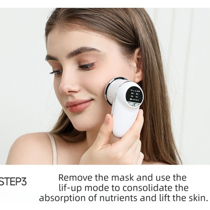 4-in-1 EMS Microcurrent & Constant Hot Compress Facial Toning Device (KL-3032) - Rechargeable Skin Lift & Rejuvenation Massager, Deep Cleaning & Nutrient Import