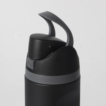 24oz White Large Thermal Water Bottle with Dual-Sipping Lid & Built-in Straw - Leak-Proof 304 Stainless Steel Outdoor Sports Flask