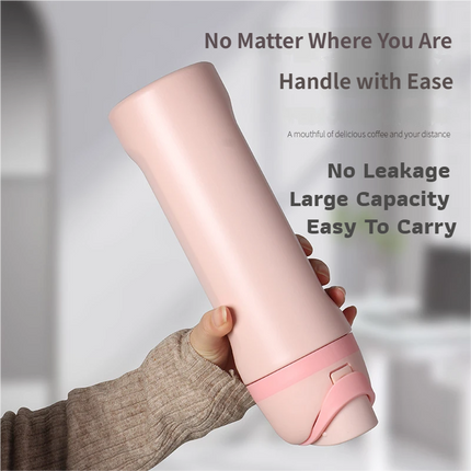 24oz Light Blue Large Thermal Water Bottle with Dual-Sipping Lid & Built-in Straw - Leak-Proof 304 Stainless Steel Outdoor Sports Flask
