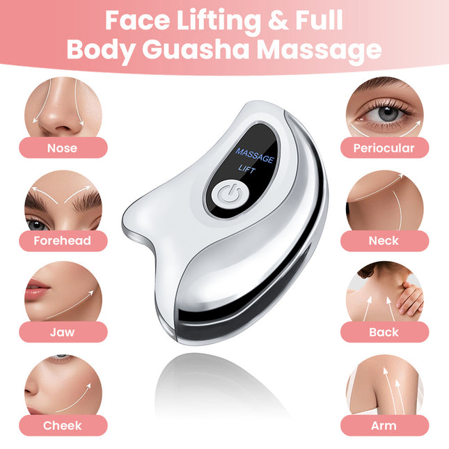 Portable Smart LCD Electric Gua Sha Face Massager – product detail