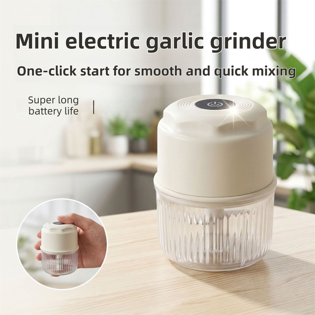 Green Cordless Electric Mini Food Chopper with 316 Stainless Steel Blades – product detail