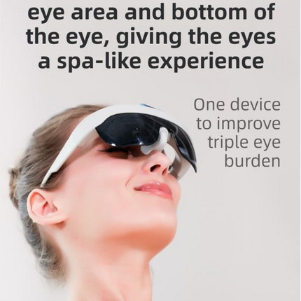 White Rechargeable Wearable Eye Washer & Hydrating Atomizer with Dual-Mode Timer and Sterile Tank - Nano Mist Eye Steamer for Dryness & Fatigue Relief