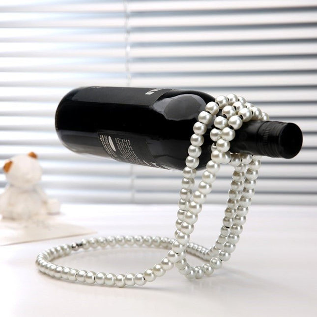 Black Luxury Pearl Floating Wine Rack – product detail