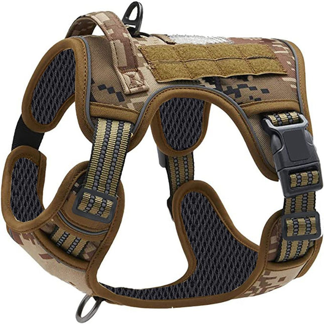 Camouflage Professional Adjustable Tactical Dog Mesh Harness