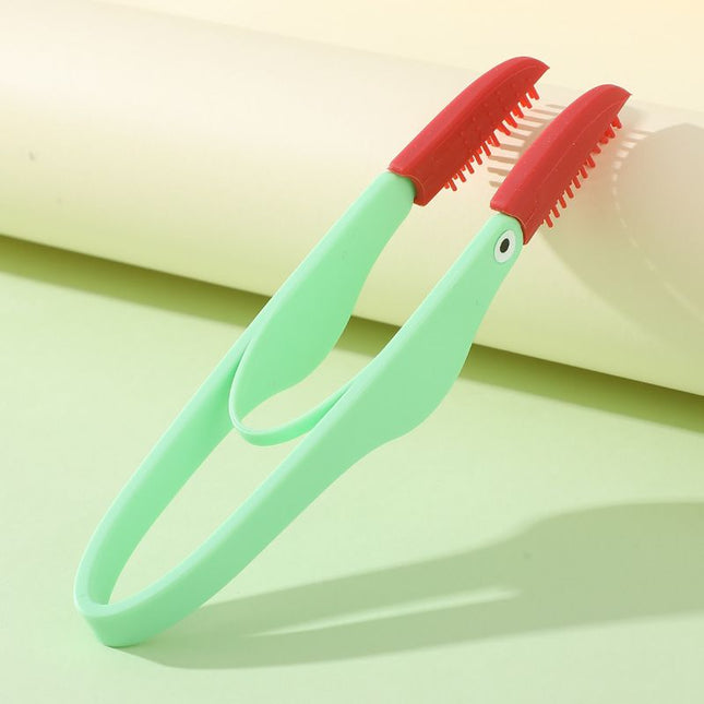 4-Pack Green Pet Eye Cleaning Brushes with Precisice Tweezer