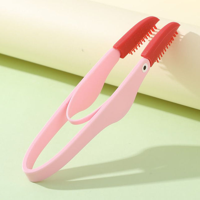 4-Pack Pink Pet Eye Cleaning Brushes with Precisice Tweezer