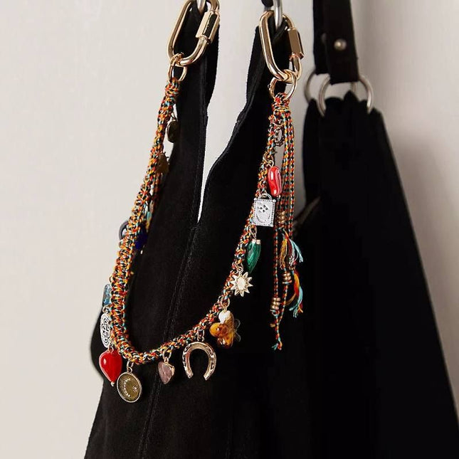 4346 Bohemian Vintage Ceramic Keychain Bag Charm – product detail