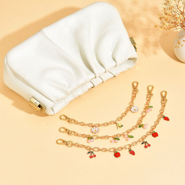 4167 3-Layered Bohemian Vintage Ceramic Keychain Bag Charm