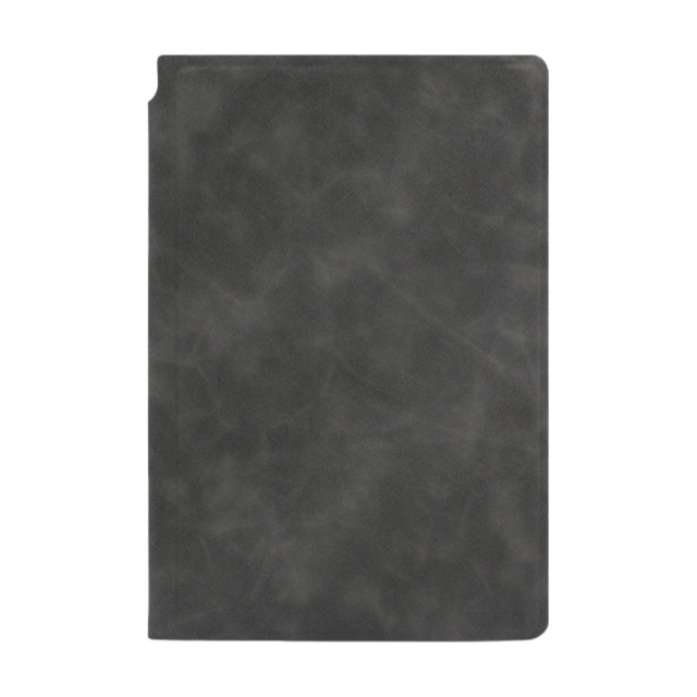 Dark Grey A4 PU Leather Whiteboard Notebook with 3-Color Pens Eraser & Cloth