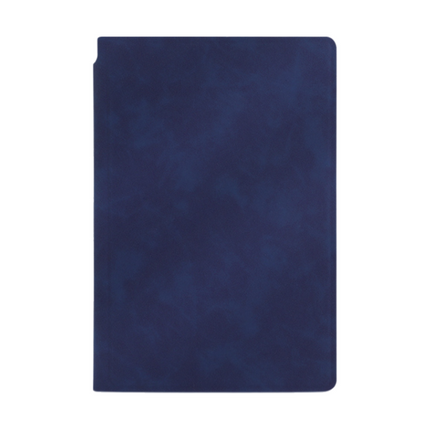 Dark Blue A4 PU Leather Whiteboard Notebook with 3-Color Pens, Eraser & Cloth - Reusable Eco-Friendly Desktop Memo Pad & Handheld Writing Tablet