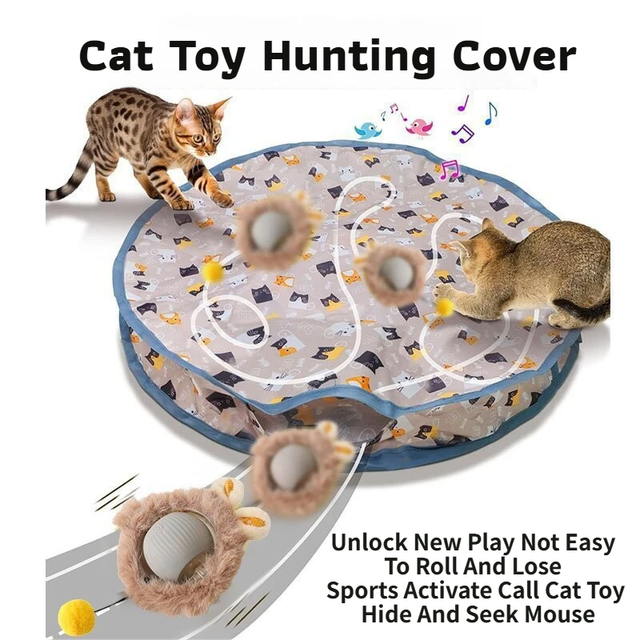 Interactive Hunting Hidden Prey Cat Toy V888-ELOSUNG49671