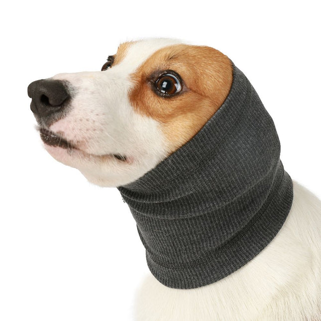 3-Pack Grey Instant Calming Dog Warm Hoods and Ear Covers (S Size)