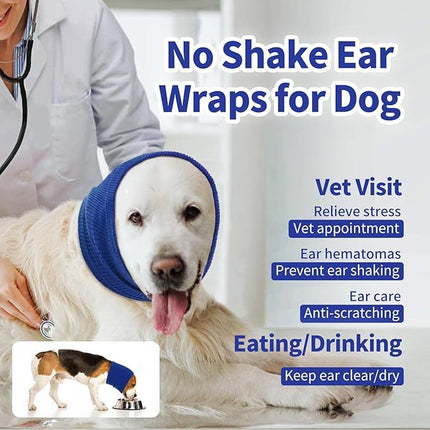 3-Pack Grey Instant Calming Dog Warm Hoods and Ear Covers (S Size) – design and finish