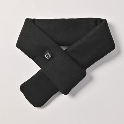 Black USB Powered Graphene Rapid Heated Scarf - 80 x 10 CM Washable Winter Thermal Wrap with 3-Level Temp for Cervical Support & Pain Relief