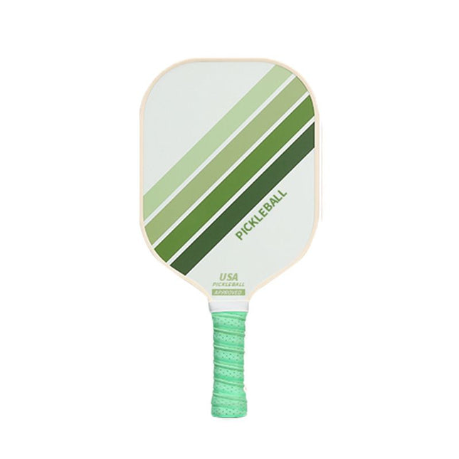 Green Striped Fiberglass Pickleball Paddle