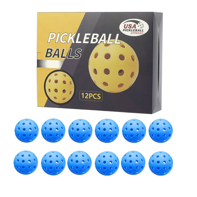 12-Pack Blue Professional Outdoor Pickleballs in Deluxe Gift Box