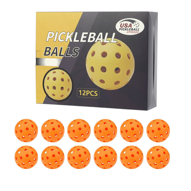 12-Pack Orange Professional Outdoor Pickleballs in Deluxe Gift Box