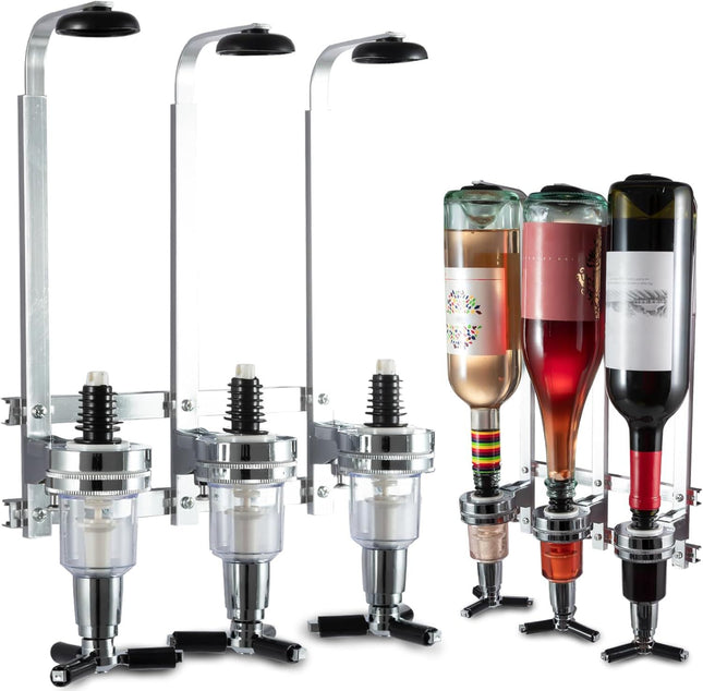 Professional Wall-Mounted Alcohol Tot Dispenser (3 Head)