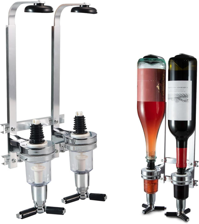 Professional Wall-Mounted Alcohol Tot Dispenser (2 Head)