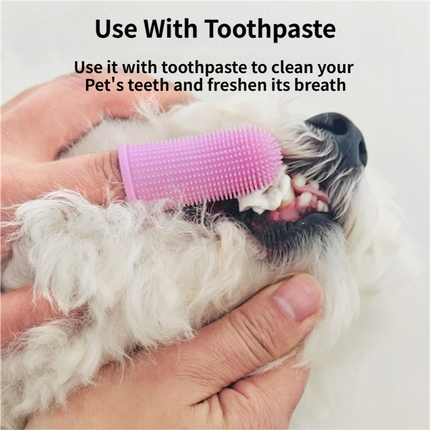 6 PCS Soft Silicone Pet Finger Toothbrush Set - 360° Gentle Dental Cleaning for Dogs / Cats' Plaque & Tartar Removal