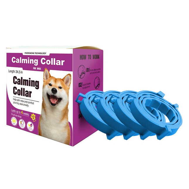 Blue Pet Calming Collar 4 Pack (63cm)
