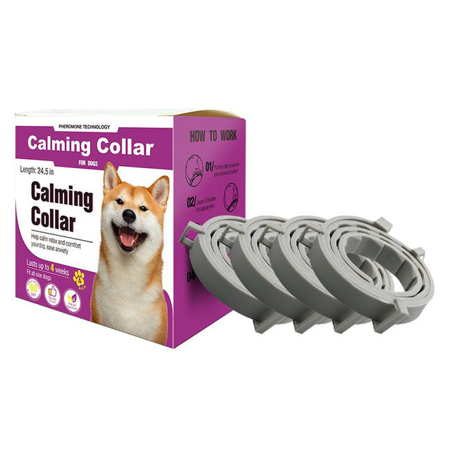 Grey Pet Calming Collar 4 Pack (63cm)
