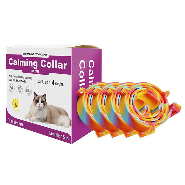 Colorful Pet Calming Collar 4 Pack (38cm)